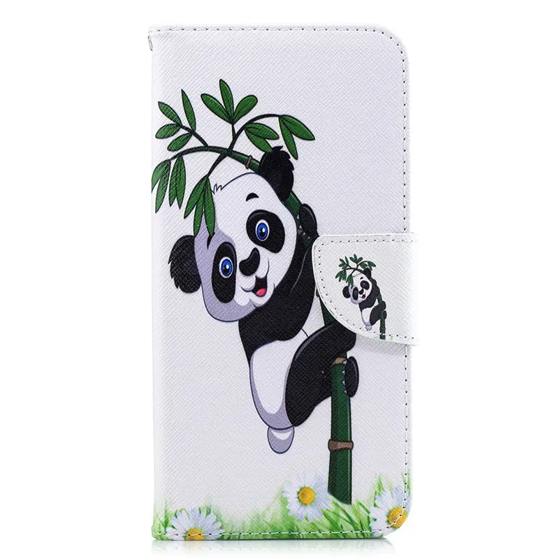 Panda Bamboo Чехол для телефона чехол для huawei Honor 10 6C 6X 7X 8C P30 P20 P9 Коврики 10 20 Lite P Smart Ретро Capa, высокое качество второй кожаный чехол D07Z - Цвет: Panda Bamboo