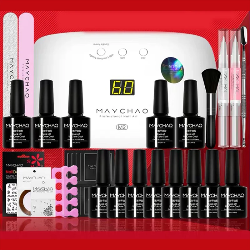 Гель лак для ногтей Starter Kit Soak Off гелевая основа верхнее покрытие маникюрные