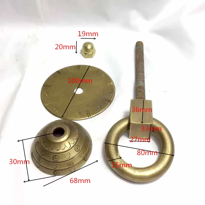 COTOM ручная работа латунные дверные ручки круглая дверная ручка дверной молоток