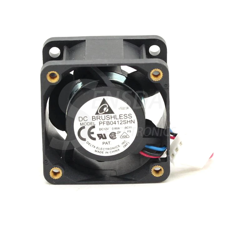 Для delta PFB0412SHN DY339 4 см 4028 12В 0.6A четырехпроводные pwm серверные промышленные Охлаждающие вентиляторы|industrial cooling
