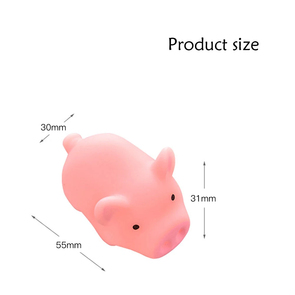 5 шт. Милая мультяшная кричащая свинья Новинка забавная сжимаемая звуковая