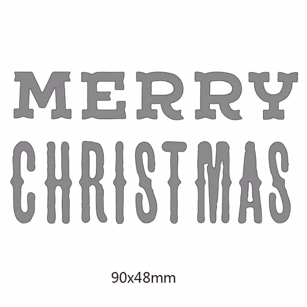 Пресс-формы с надписью &quotmerry christmas&quot металлические трафареты для сделай сам