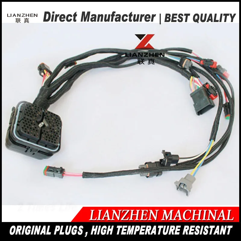 

Excavator sapre replacements electric parts E324D 326D engine wiring harness for LIANZHEN 381-2499 3812499