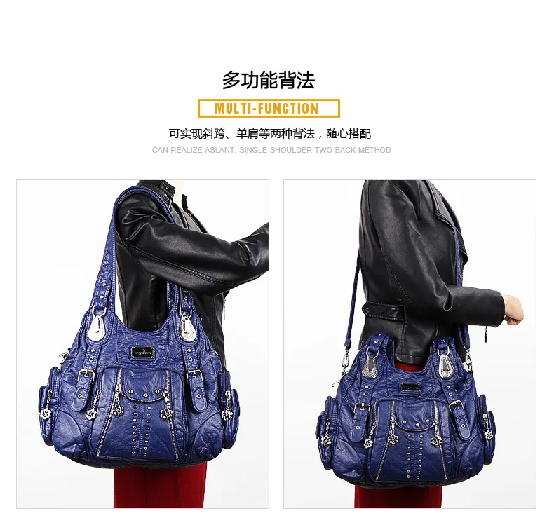 Высокие дизайнерские многофункциональные большие сумки-мессенджеры из искусственной кожи с эффектом потертости, сумки через плечо, шикарные сумки на плечо для путешествий и покупок