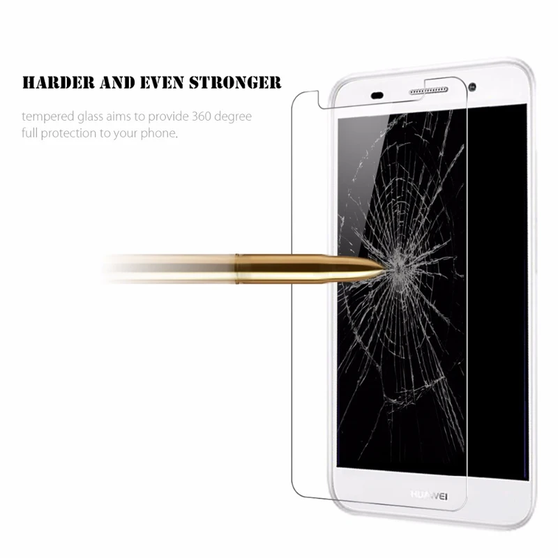 2 шт. закаленное стекло для Huawei Y3 2017 защита экрана CRO L22 L02 L03 Защитная пленка
