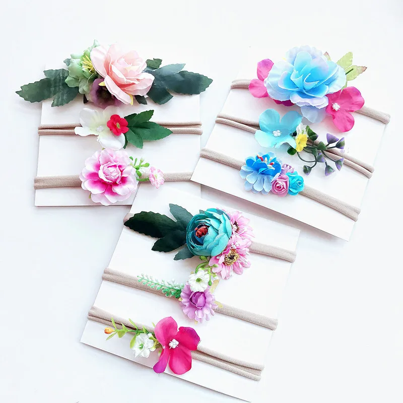 Ободок для волос детский в стиле бохо 1 комплект|baby hairband|flower headbandheadband set |