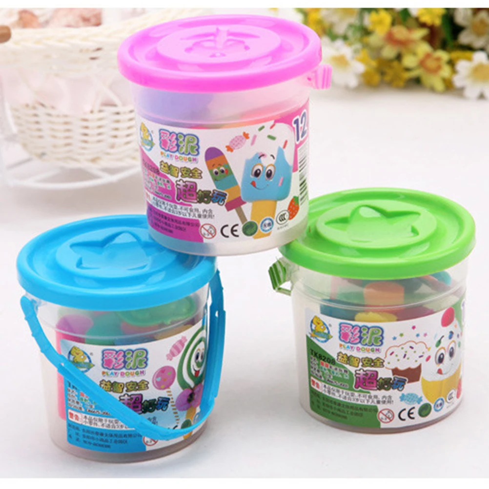 Мягкая 12 Цветов Полимерная глина моделирования волшебный сохнущая на воздухе