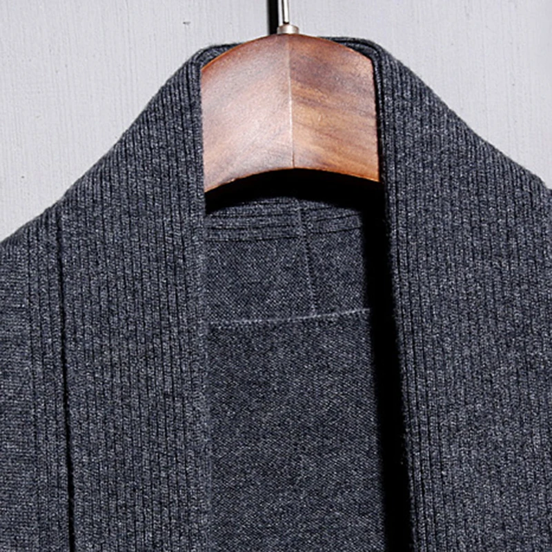 TONGMAO Mens Sweater Autumn Winter Casual Solid Color V-neck Knitted Cardigans Warm 100% Wool Slim Fit Male Pull Homme 6857 |