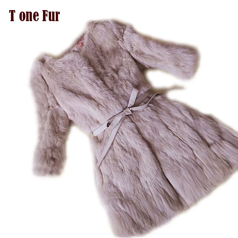 Шуба из натурального меха кролика KFP638 100% натуральная 2019|natural rabbit fur coat|rabbit coatreal coat |