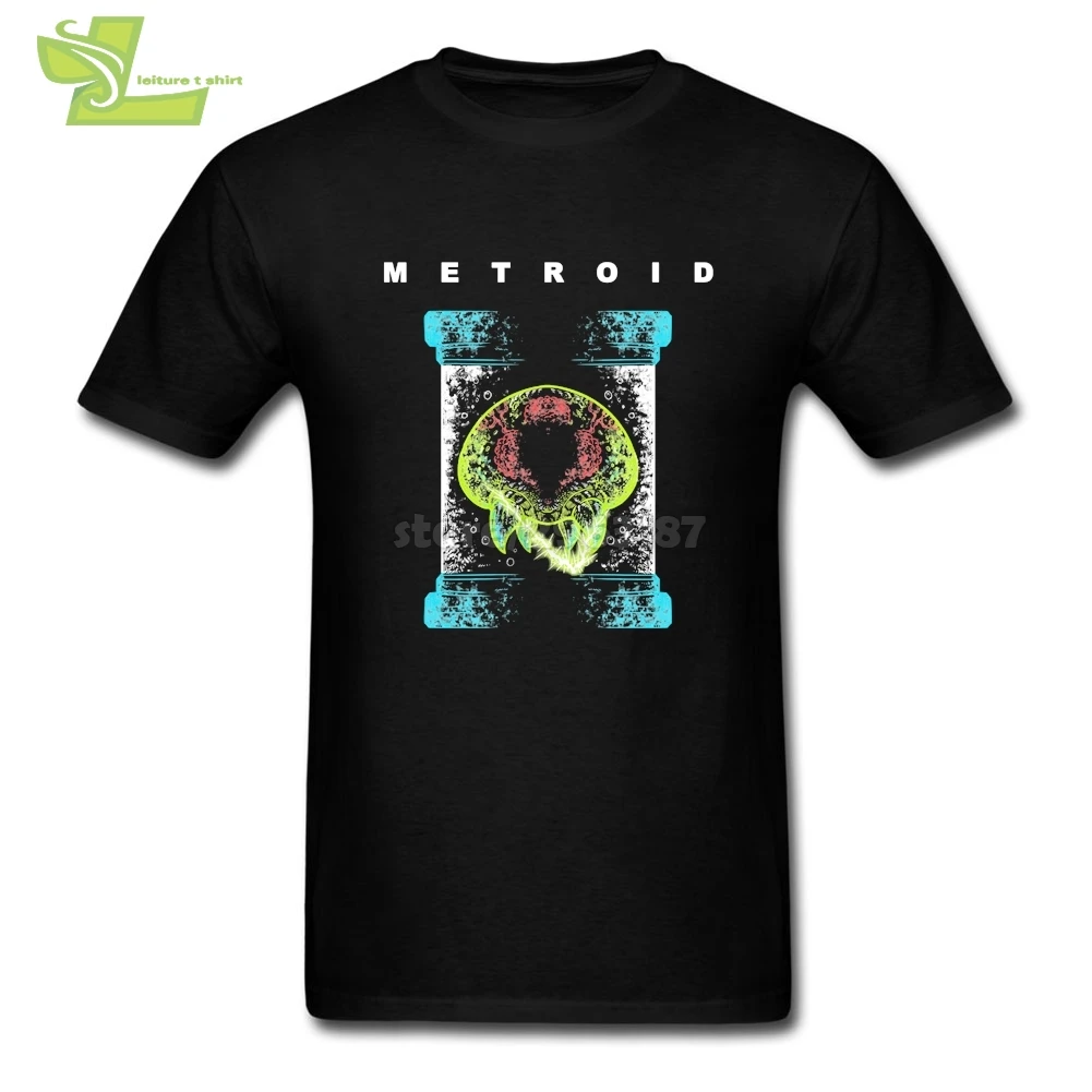 Супер Metroid Zebes веселые футболки для взрослых круглый вырез горловины с короткими