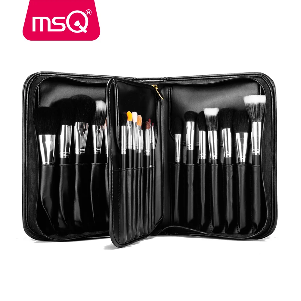 MSQ Профессиональные 29 шт кисти для макияжа из козьей шерсти набор косметических