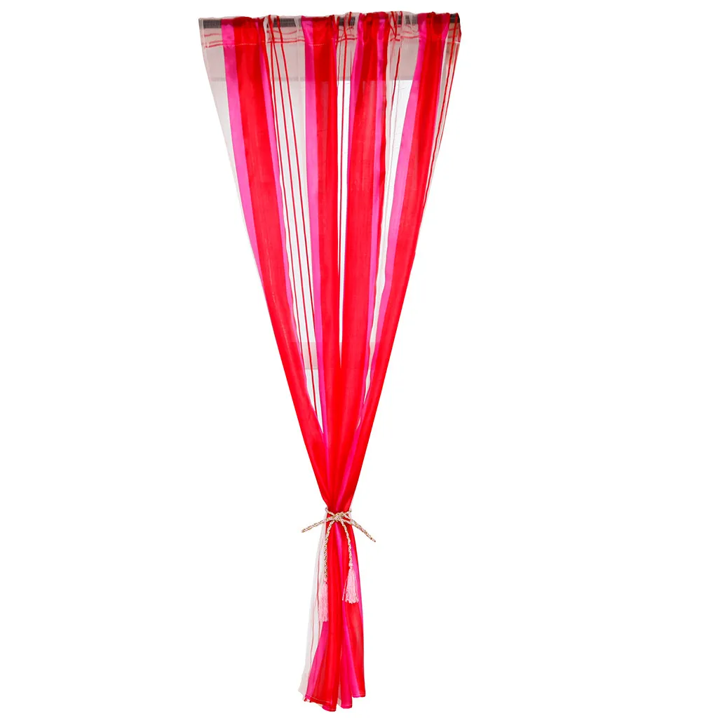 1 панель Ткань Современные листья гардина Тюлевая занавеска обработки окна тюль