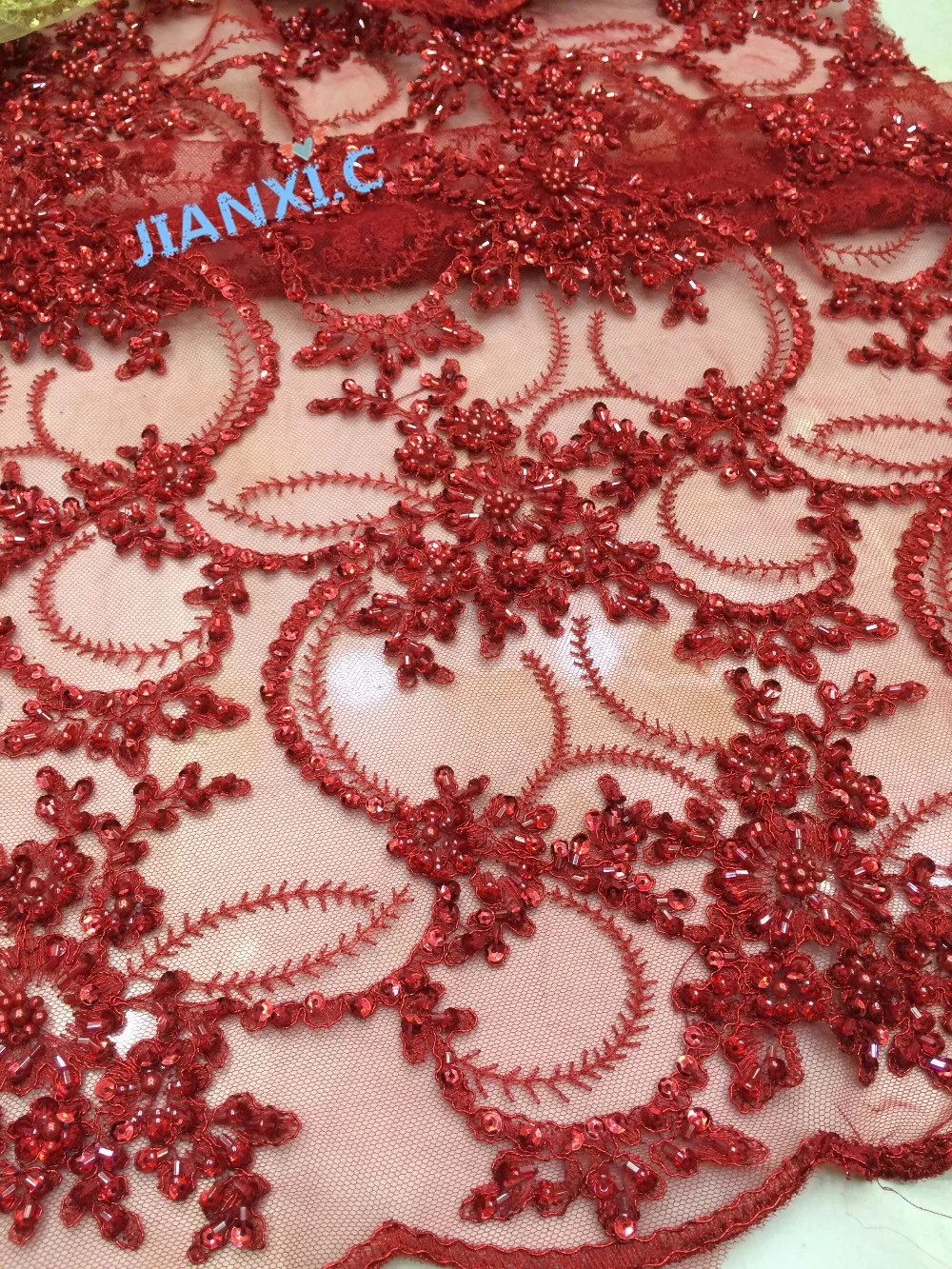 Лидер продаж вечернее платье из бисера материал JIANXI.C-120922 французская кружевная