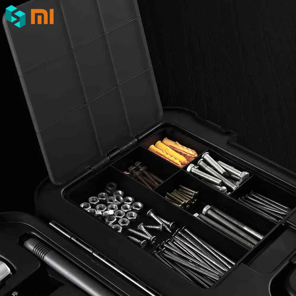 Original Xiaomi MIIIW 6+2 DIY Tools Kit Household Hand Repair with Screwdriver Wrench Hammer Tape Plier Knife ToolBox | Электроника