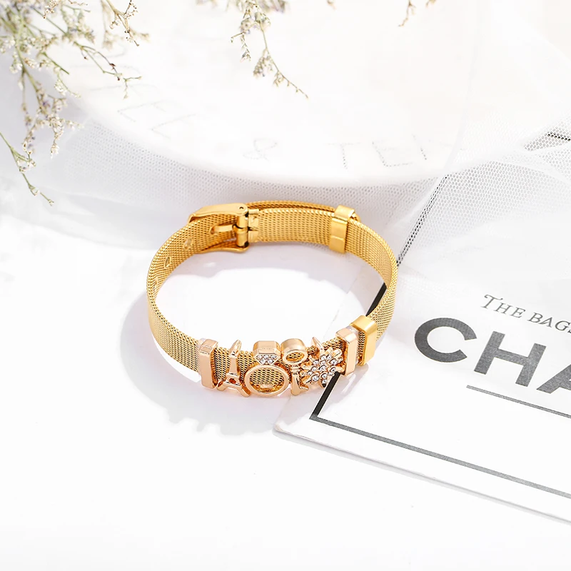 Браслеты CHIELOYS из нержавеющей стали женские роскошные ювелирные украшения от