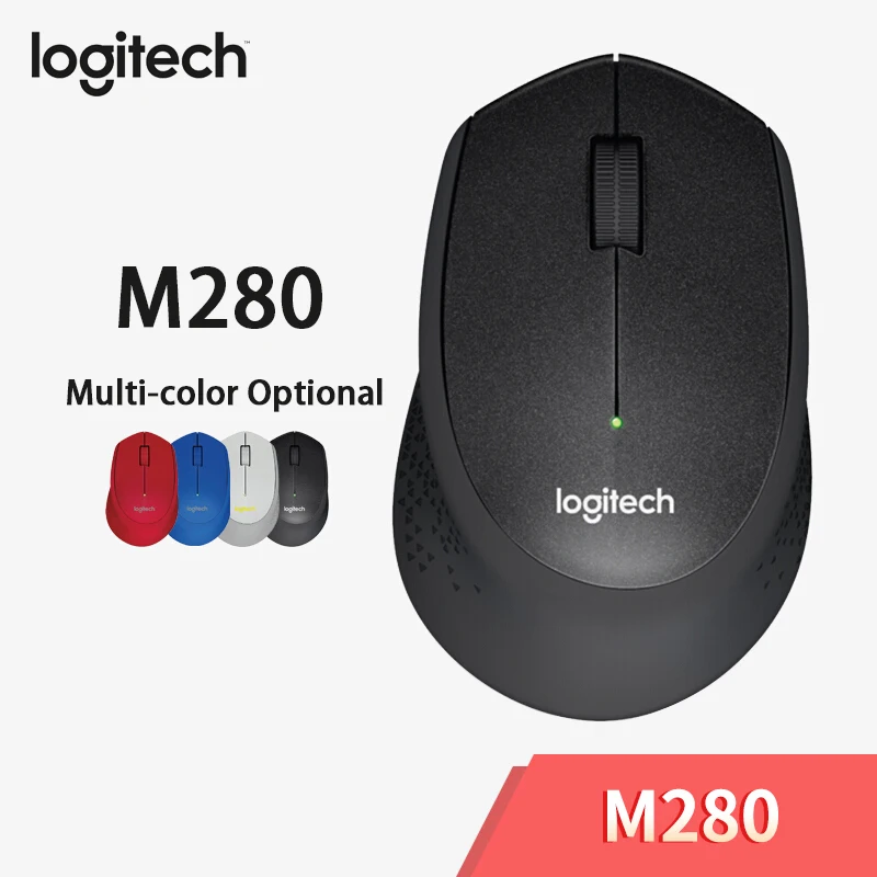 Logitech M280 беспроводная мышь офисная с USB нано приемником 1000 точек/дюйм 2 4 GHz