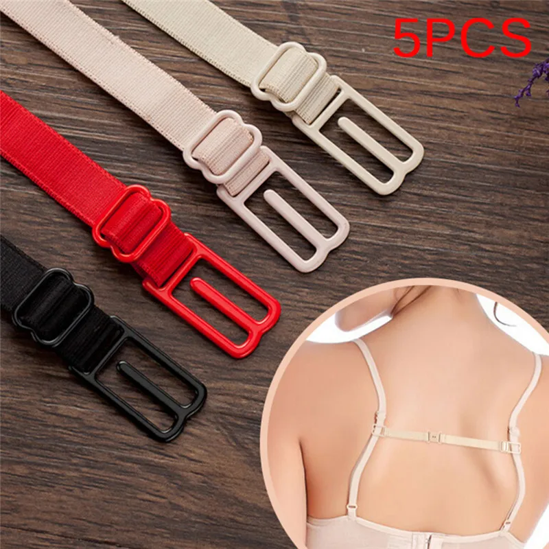5PCS High Elastic Bra Strap With Non-slip Fasteners Underwear Buckle Extender For Accessories | Женская одежда