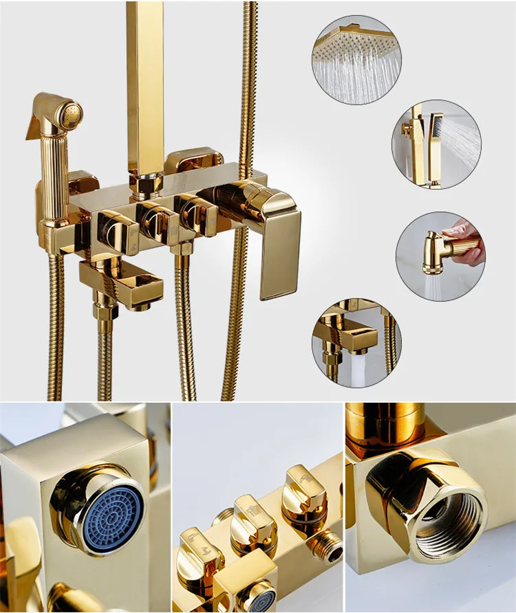 Смеситель для душа ванной комнаты из латуни высокого качества|Душевая система| |