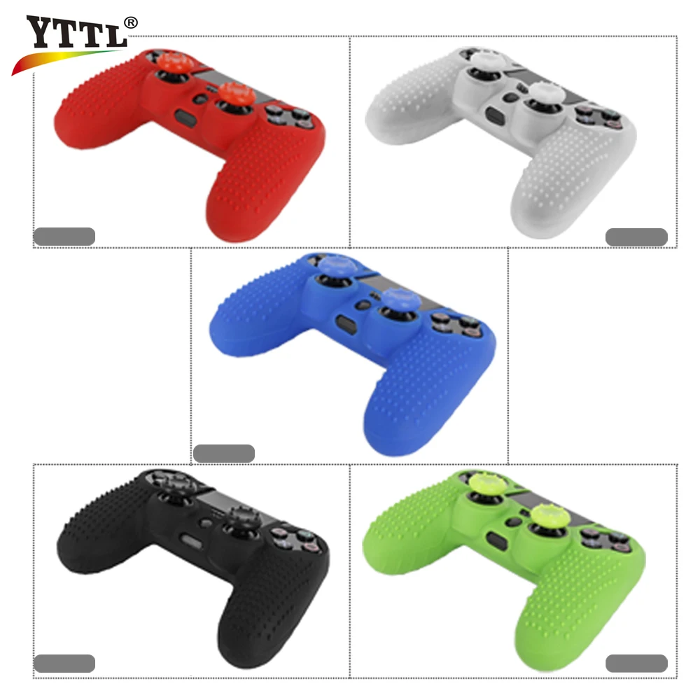 Мягкий силиконовый чехол YTTL для контроллера ps4 защитный Sony Playstation 4 PS4 slim pro|case for|case