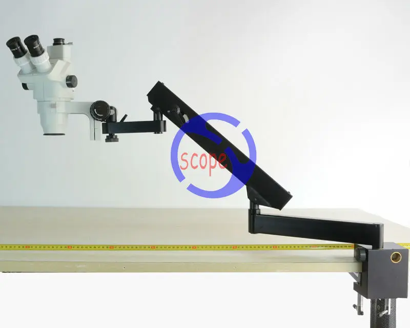 FYSCOPE 6.7X-45X стерео зум микроскоп + Артикуляционная подставка с зажимом