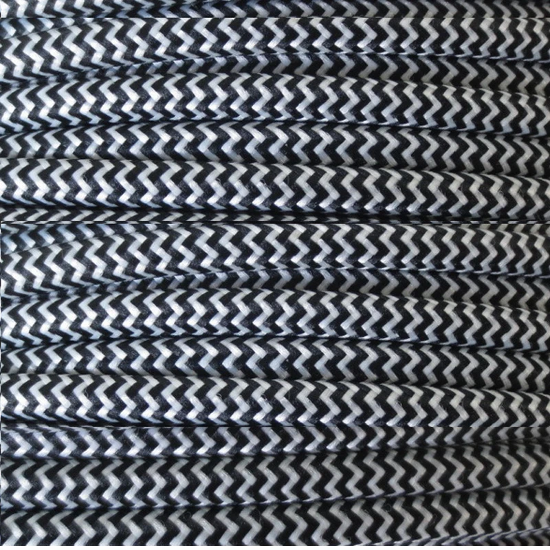 50 м/лот Бесплатная Доставка 2x0. 75mm2 Текстиль Электрический Провод Цвет Плетеный