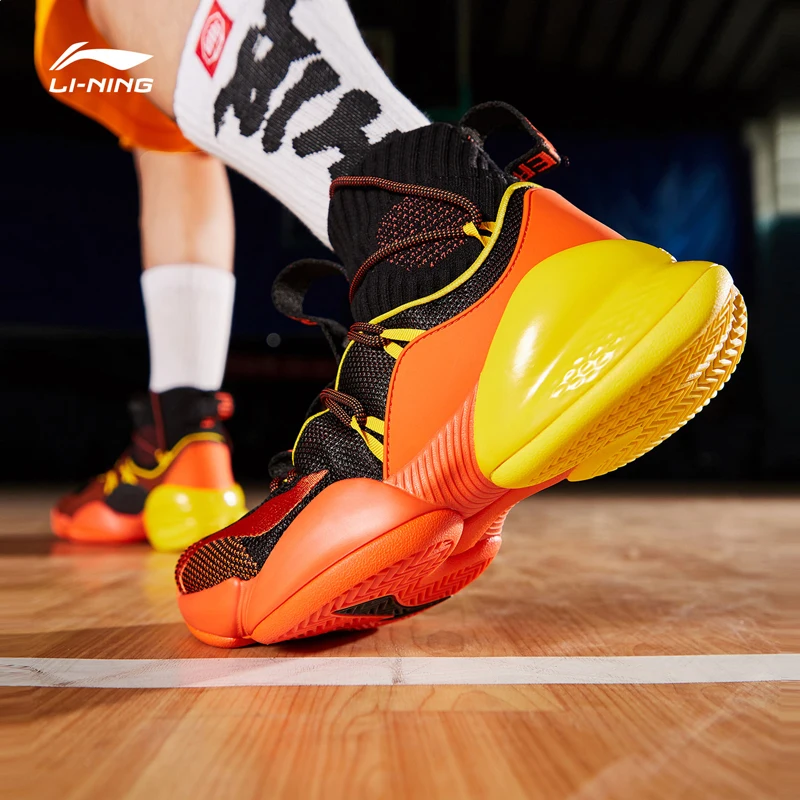 Li-Ning/Мужская Профессиональная баскетбольная обувь с амортизирующей подкладкой, спортивная обувь, кроссовки ABAP023 XYL224