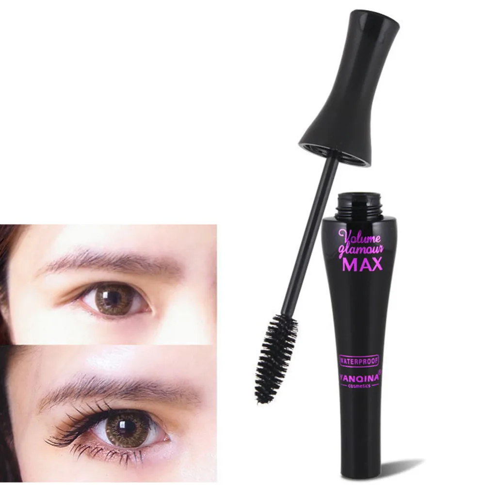 Модная продажа Черная тушь для ресниц густая вода не тускнеет натуральные