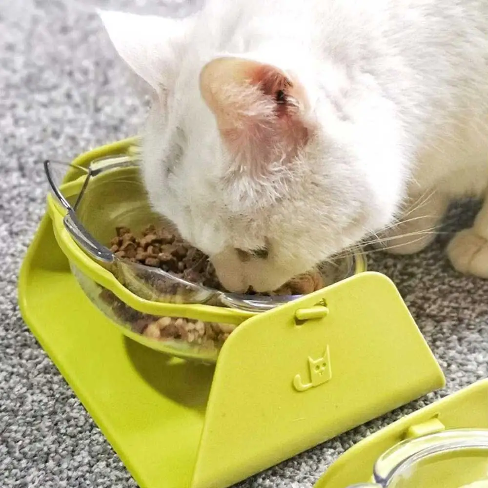 1 шт. Pet миска 15 градусов регулируемый для собак Кошек Подачи чаша кур Для