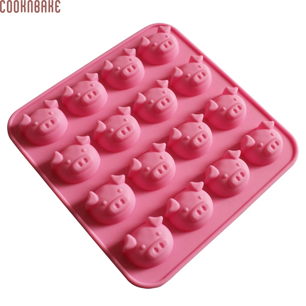 COOKNBAKE DIY Silicone Cake Mold Cute Pig Head Shape Chocolate Piggy Soap CDSM-029 | Дом и сад