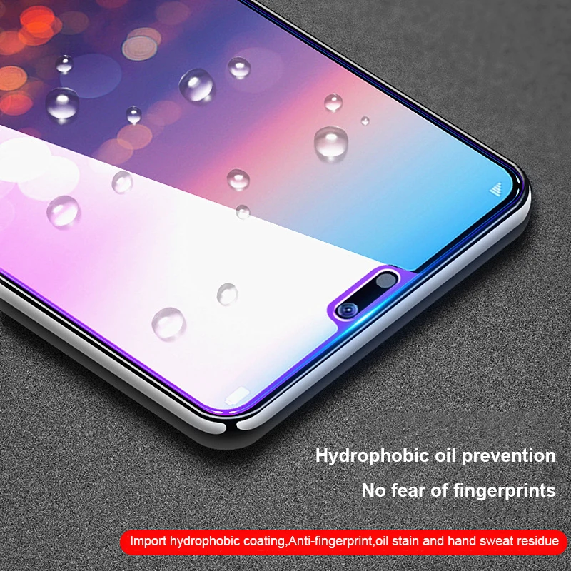 HUKU 2 шт. 9H полное покрытие закаленное стекло для Huawei P20 Pro lite Защита экрана камера