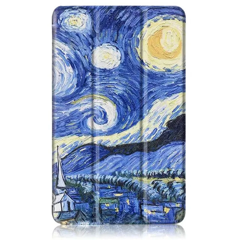 06 Чехол для планшета huawei Media Pad T3 8,0, твердый тонкий Чехол-подставка, флип-принт, искусственная кожа, Магнитный смарт-чехол для T3 8 дюймов - Цвет: 06