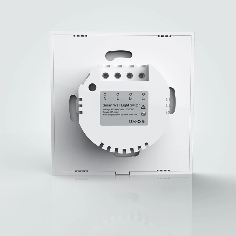 Европейская версия 868 4 МГц Zwave настенный выключатель света 2 Gang домашняя
