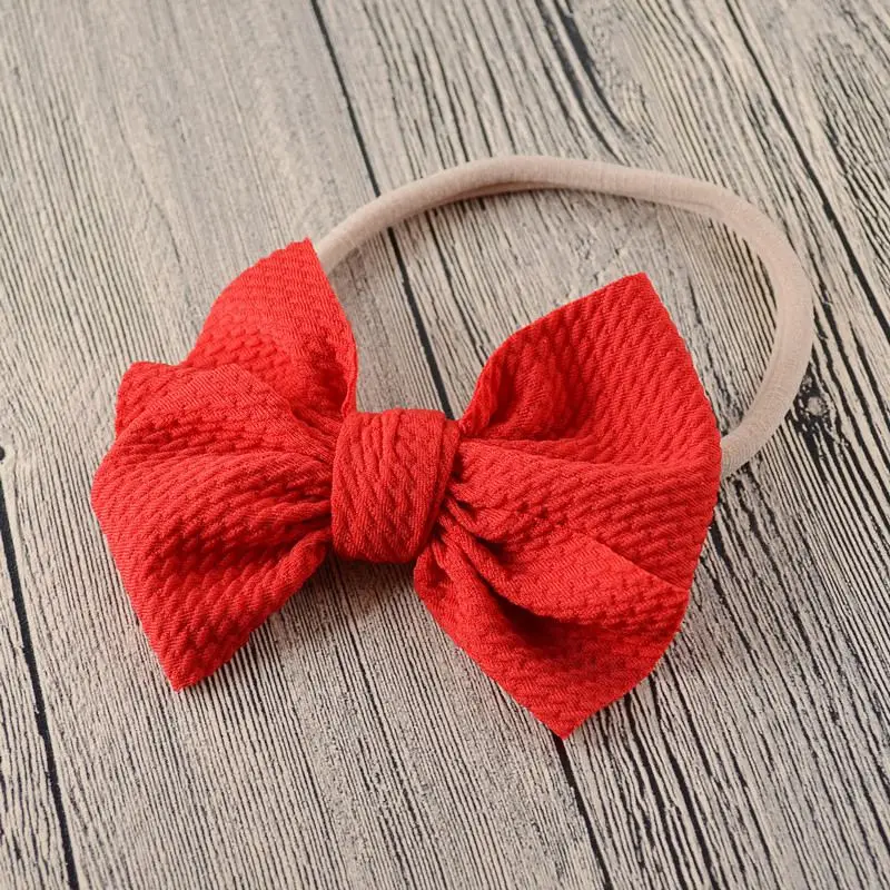 Baby Headband Bow Girl Headbands Toddler Nylon Elastic Hair Accessories Kids Head Band Infant Hairband Newborn photography Props