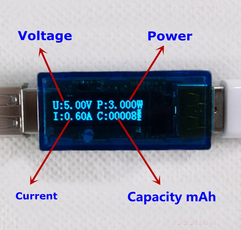 RD Белый шрифт цвет OLED USB детектор Вольтметр Амперметр мощность Емкость тестер метр Напряжение Ток Мобильный usb зарядное устройство