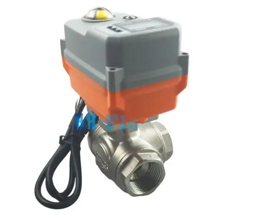 Фото New 3/4" 3 Way T SS304 Proportional Integral Control Motorized Electrical Valve Обустройство дома New 3/4" 3 Way T SS304 Proportional Integral Control Motorized Electrical Valve Обустройство дома