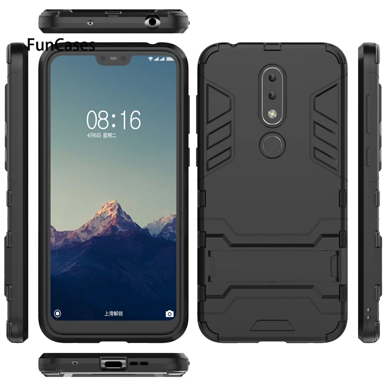 Для NOKIA X6 2 в 1 невидимый кронштейн чехол для телефона Железный человек Nokia падение