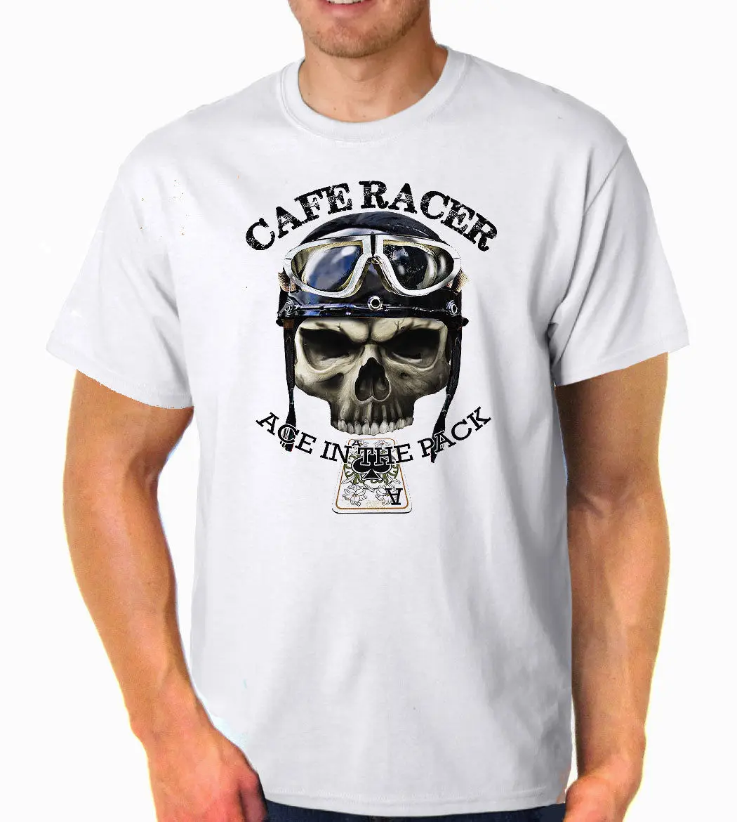 

Men T Shirt Great Quality Funny Man Cotton Cafe Racer Ace Classic Bikes Vintage Funny Clothing Casual Short Sleeve Tshirts