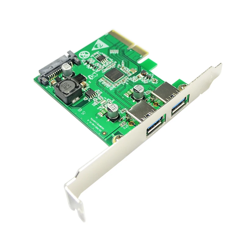Desktop PCI Express x4 двойной USB3.1 Тип порт конвертер 2 порта USB 3.1 Тип-контроллер pci-e карты