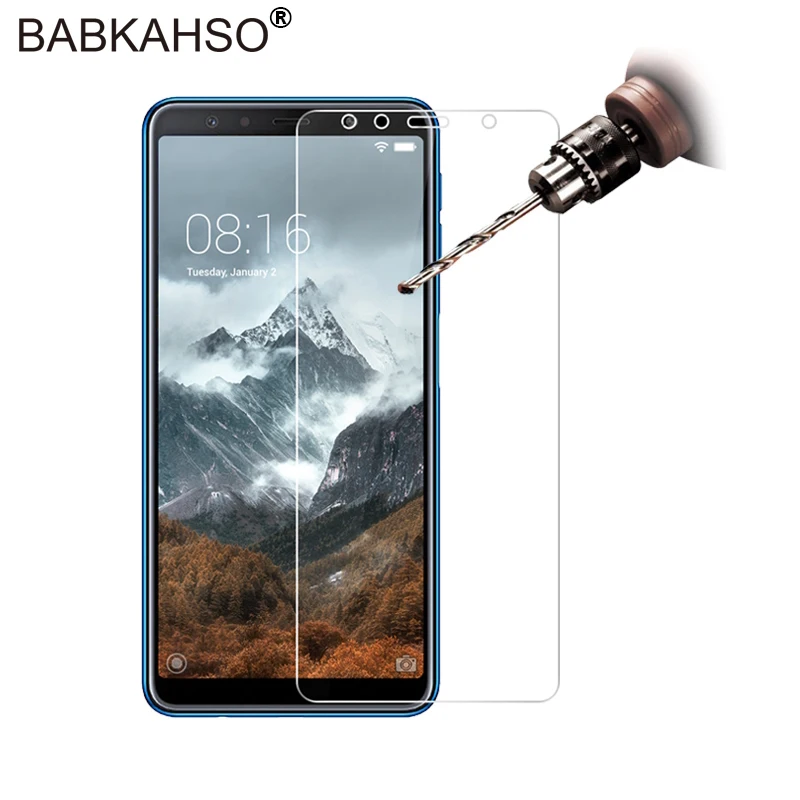 Закаленное стекло премиум класса 9H 0 26 мм для Samsung Galaxy A7 (2018) Защита экрана 2018 2.5D