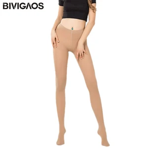 BIVIGAOS Новинка корейская мода стильные женские колготки весна осень тонкие вельветовые колготки 120D толщина сексуальное нижнее белье невидимые колготки