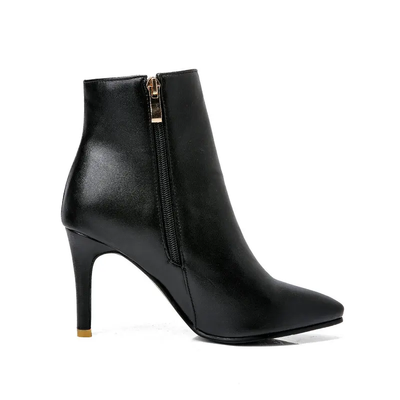 ENGERIS Women's Boots Sexy Pointed Toe Ankle Thin Heel High Heels Shoes Woman Female Short Stiletto | Обувь