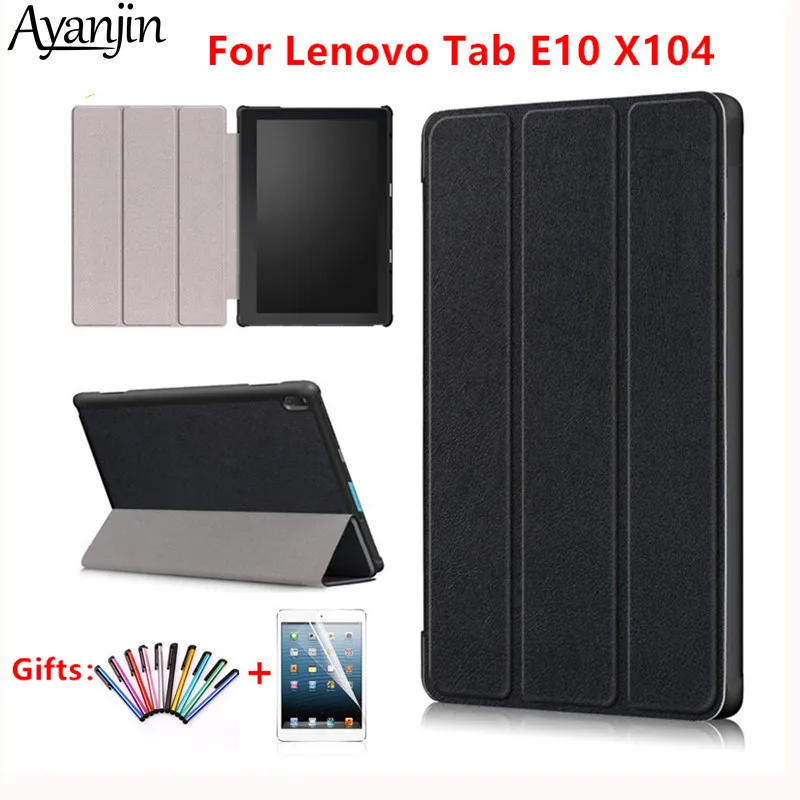 Горячий ультра тонкий трехслойный чехол для Lenovo Tab E10 X104 TB X104F/L 10 1 дюймовый Стенд PU