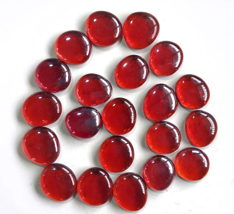 80 шт. бутиковые красные стеклянные шарики блестящие бусины декоративные плоские