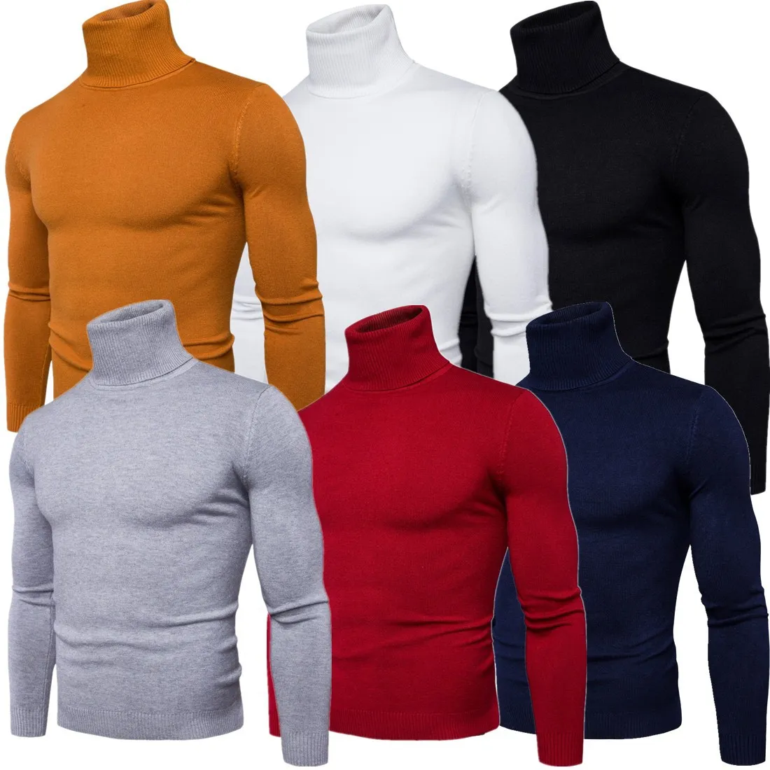 

2017 new men sweater high collar men's sweater coat