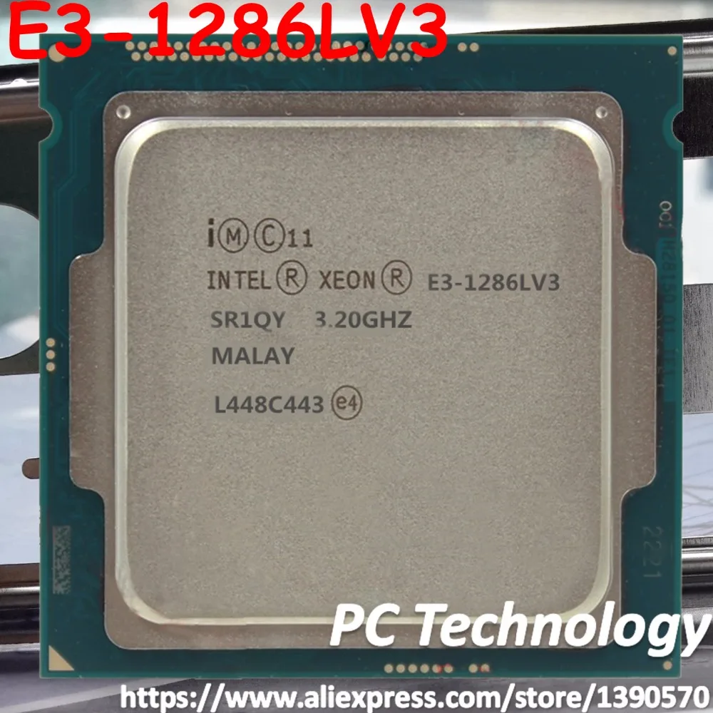 Оригинальный четырехъядерный процессор Intel Xeon E3 1286LV3 CPU 3 20 ГГц 8M LGA1150 1286L V3|chipset| |