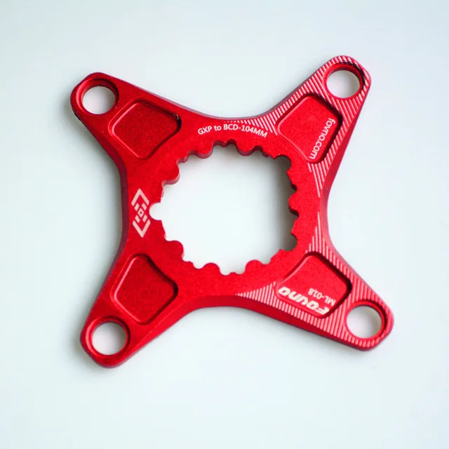 red Fovno mtb Кривошип горного велосипеда GXP до BCD 104 мм Паук адаптер для SRAM GXP XX1 X0 X9 Crank Crankst - Цвет: red