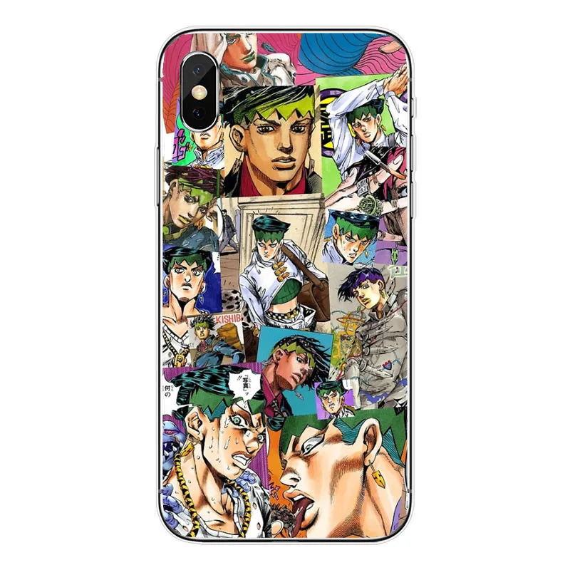 TPU JOJO'S Необычные Приключения над небом JoJo аниме аксессуары для телефонов чехол оболочка для Apple iPhone XR XS MAX X 8 7 Plus 6 5 - Цвет: TPU