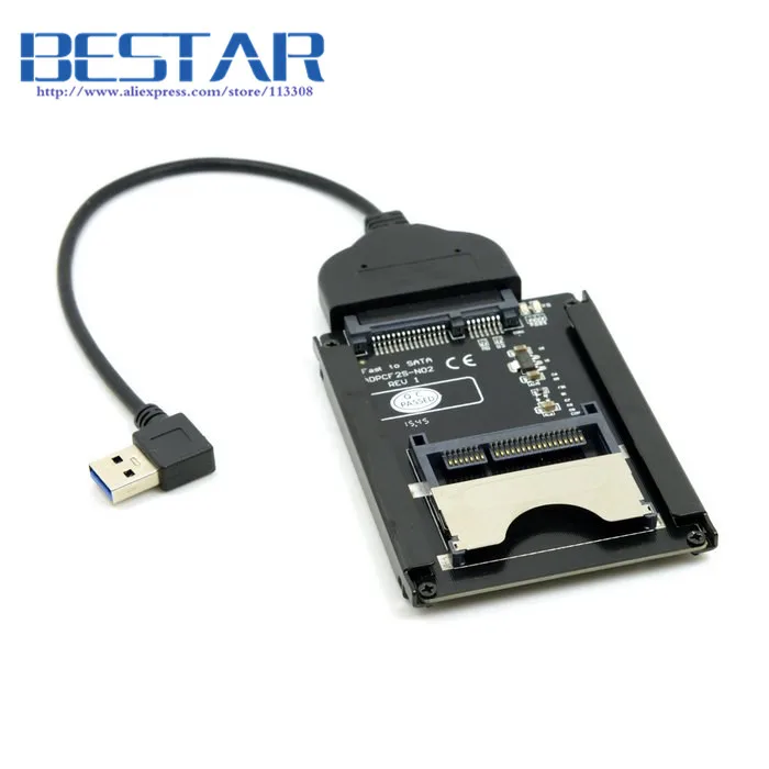 (50 шт./лот) SATA 22Pin к USB 3 0 CFast кард-Адаптер 2 5 дюйма жесткий диск Корпус SSD HDD кард-ридер
