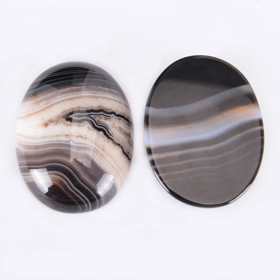 Натуральный камень Черные Вены Агаты кабошон бусина для самостоятельного