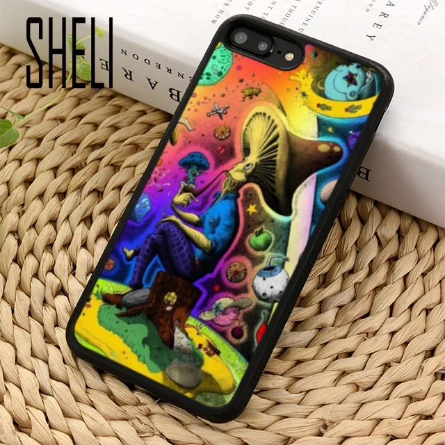 SHELI Weird Trippy Mushroom Psychedelic Art чехол для телефона iPhone 5 6 6s 7 8 plus 11 pro X XR XS max Samsung S7 edge S9 |